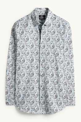 Chemise de bureau - regular fit - col button-down - à motif