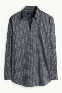 Camicia business - regular fit - collo all'italiana - facile da stirare - fantasia