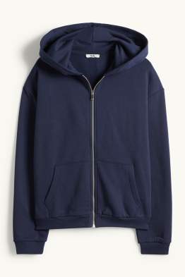 Felpa con zip e cappuccio