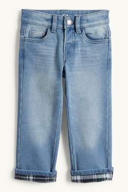 Straight jeans - ocieplane dżinsy