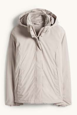 Jacke mit Kapuze - gefüttert - wasserabweisend