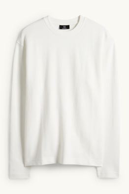 Long sleeve top - regular fit - ribbed