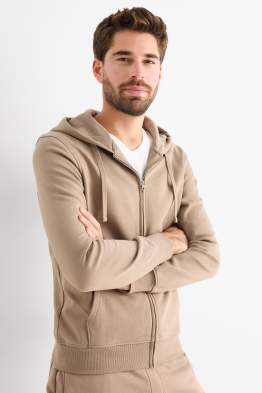 Sweat zippé à capuche