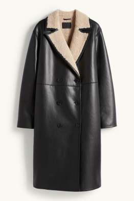 Manteau imitation mouton - synthétique