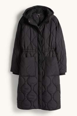 Palton matlasat cu glugă