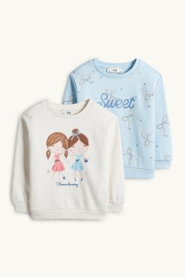 Lot de 2 - nœuds et ballerines - sweats