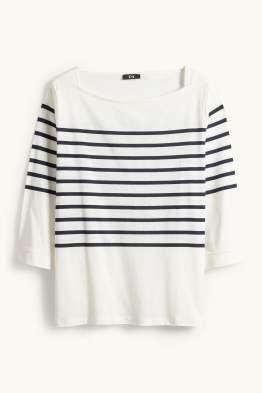 Langarmshirt - Regular Fit - gestreift