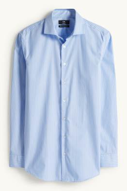 Camicia business - slim fit - collo all'italiana - senza necessità di stiratura - a righe