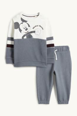 Mickey Mouse - tenue bébé - côtelée - 2 pièces