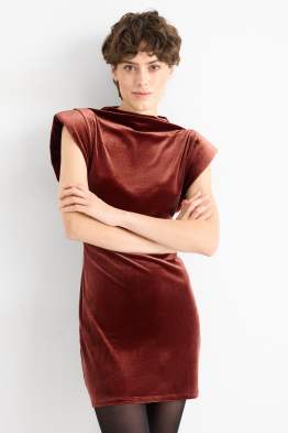 Samt-Bodycon-Kleid