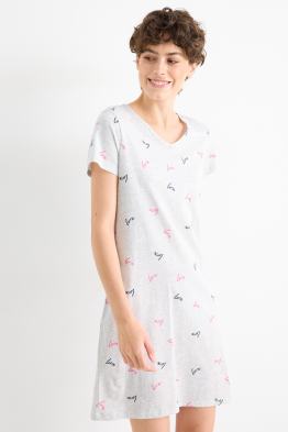 Nachthemd - gemustert
