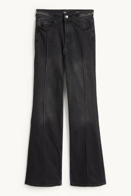 Flared Jeans - High Waist