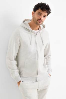 Zip-through hoodie