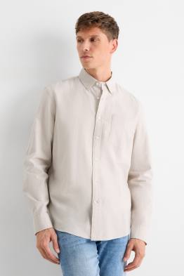 Shirt - regular fit - button-down collar
