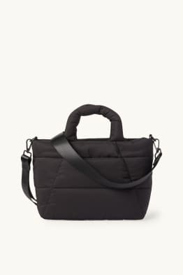 Großer Stepp-Shopper mit abnehmbarem Taschengurt