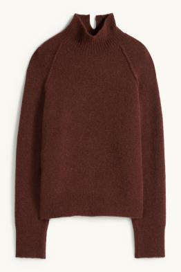 Pullover mit Stehkragen - Alpaka-Mix