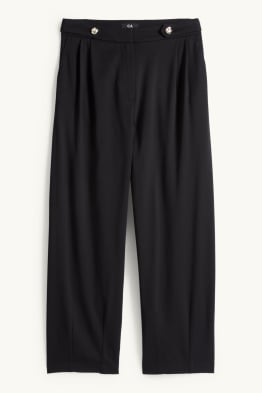 Pantalon en jersey - high waist - barrel leg