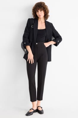 Pantalon en toile - high waist - slim fit