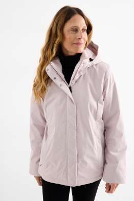 Jacke mit Kapuze - gefüttert - wasserabweisend