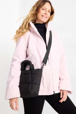 Großer Stepp-Shopper mit abnehmbarem Taschengurt