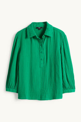 Blouse van mousseline