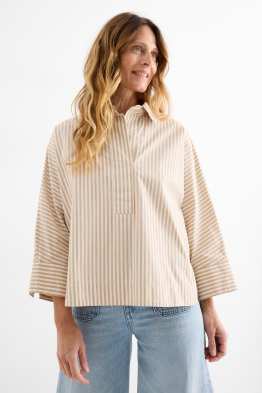 Bluse mit V-Ausschnitt