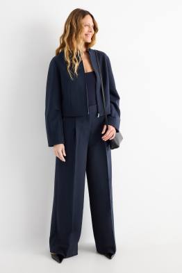 Business-broek - high waist - wide leg