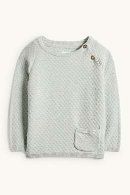 Foka - sweter niemowlęcy - z fakturą