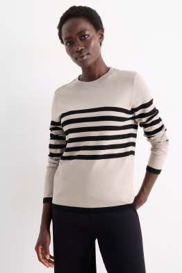 Pullover - gestreift