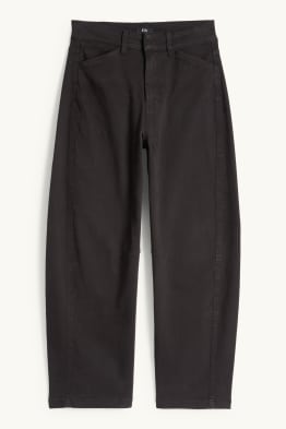 Stoffhose - High Waist - Barrel Leg