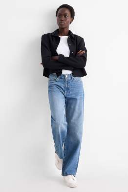 Straight Jeans - High Waist - LYCRA®