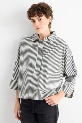 Bluse mit V-Ausschnitt