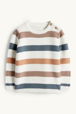 Sweter niemowlęcy - w paski