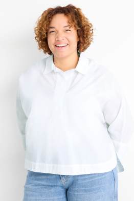 Bluse mit V-Ausschnitt