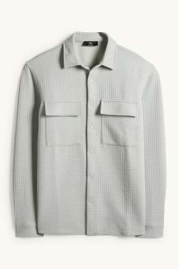 Chemise - relaxed fit - col kent - finition texturée