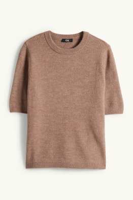 Strickpullover - kurzarm