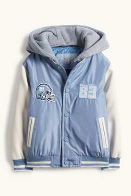 Football - Veste campus à capuche - doublée