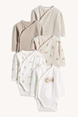 Multipack 5er - Bärchen - Baby-Wickelbody