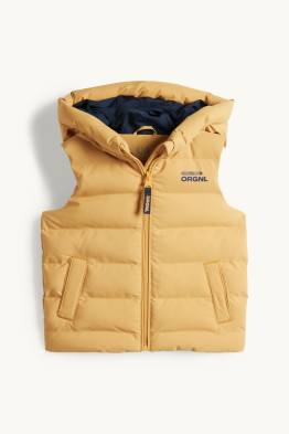 Doudoune sans manches avec capuche - finition déperlante