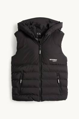 Doudoune sans manches avec capuche - finition déperlante