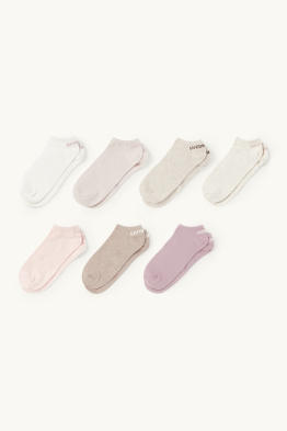 Multipack 7er - Sneakersocken mit Motiv - Wochentage