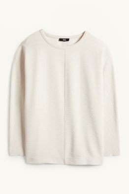 Sweatshirt - gerippt