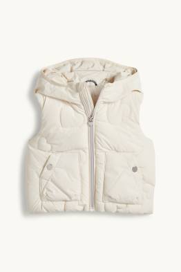 Inimă - vestă matlasată cu glugă - rezistentă la apă