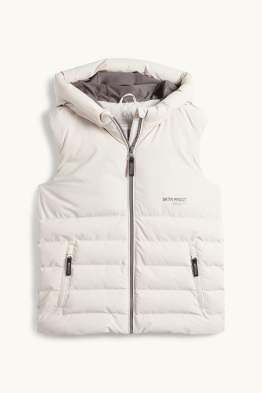 Doudoune sans manches avec capuche - finition déperlante