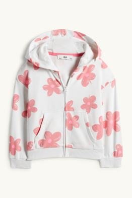 Blume - Sweatjacke mit Kapuze