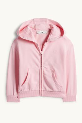 Inimă - hanorac cu fermoar și glugă