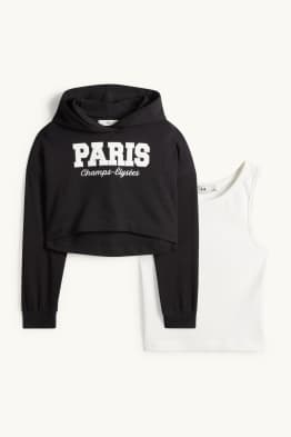 Parijs - set - hoodie en topje - 2-delig