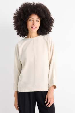 Sweatshirt - gerippt