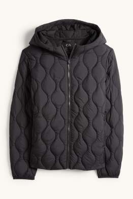 Steppjacke mit Kapuze