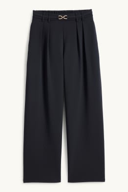 Cloth trousers - high waist - wide leg